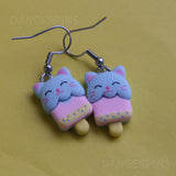 Kitten popsicle earrings