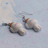 Arnold the art critc dog earrings