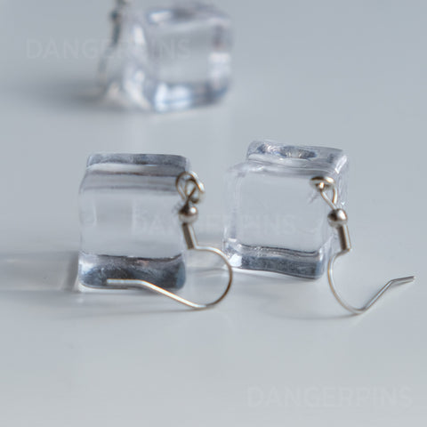 Ice cube earrings