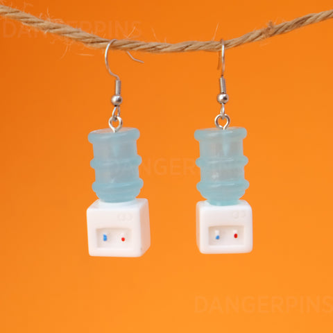 Really Boring water cooler earrings