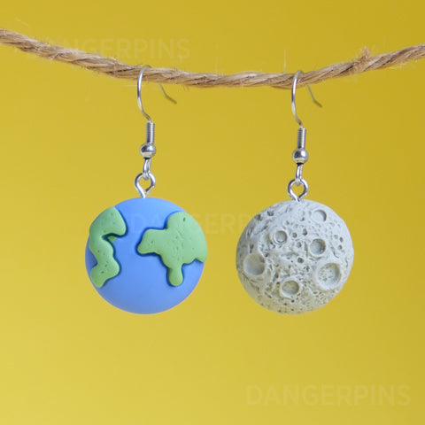 Earth & Moon earrings