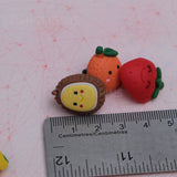 Set of 5 Happy little fruit pals resin pins