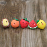 Set of 5 Happy little fruit pals resin pins