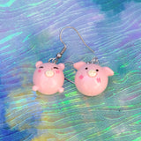 Perfect Piggy Pig Puffs earrings