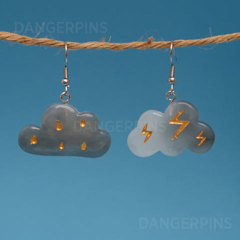 Doom & Gloom clouds earrings