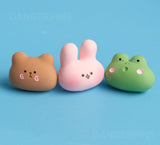 Bear Bunny Frog resin pin set