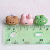 Bear Bunny Frog resin pin set