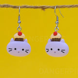 Susan the Cupcake Kitten earrings