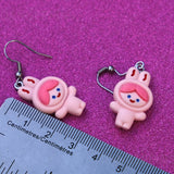 Happy Little Bunny Friend earrings