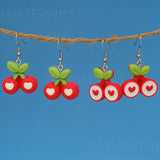 Cherry Nice earrings - 2 pair set!