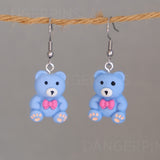 Nice Little Blue Bear earrings