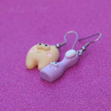 Tooth & Brush earrings