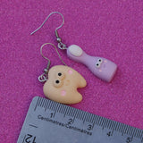 Tooth & Brush earrings