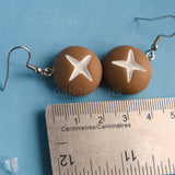 Shitake Mushroom earrings