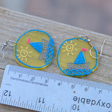 Doodle Dream Boats earrings