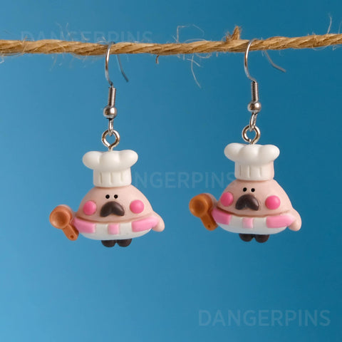 Grumpy Chef earrings