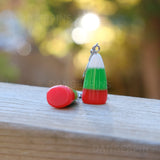 Christmas Holiday Candy Corn earrings