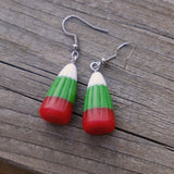 Christmas Holiday Candy Corn earrings