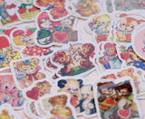 90 Retro Vintage Bear Americana paper stickers