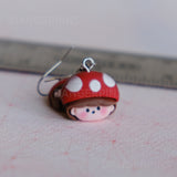 Weird Little Mushroom Girl earrings