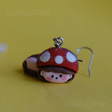 Weird Little Mushroom Girl earrings