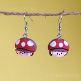 Weird Little Mushroom Girl earrings