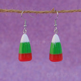 Christmas Holiday Candy Corn earrings