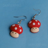 My Little Mushroom Friend earrings