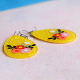 Large Sunshine Flower Drops earrings