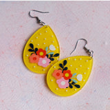 Large Sunshine Flower Drops earrings