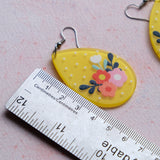 Large Sunshine Flower Drops earrings