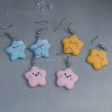 3 pairs of cute stars earrings