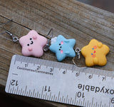 3 pairs of cute stars earrings