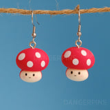 My Little Mushroom Friend earrings