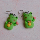 Romeo the Romantic Frog earrings