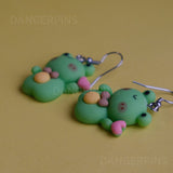 Romeo the Romantic Frog earrings