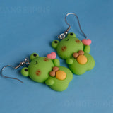 Romeo the Romantic Frog earrings