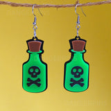 Acrylic Poison Bottle earrings