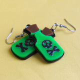 Acrylic Poison Bottle earrings