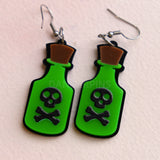 Acrylic Poison Bottle earrings