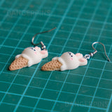 Bunny Ice Cream Cone earrings