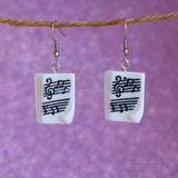 Sheet Music Earrings