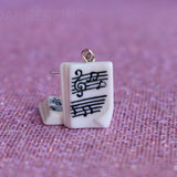 Sheet Music Earrings