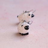 Laura McBleat the Nice Little Sheep earrings