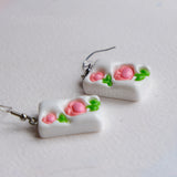 Clacky Flower Tiles earrings