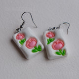 Clacky Flower Tiles earrings