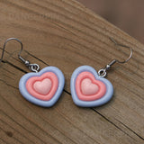 Triple Love heart earrings