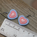 Triple Love heart earrings