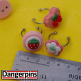 Set of 4 Pink Candy Treats Rings