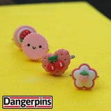 Set of 4 Pink Candy Treats Rings